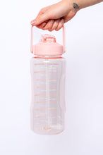 Elevated Water Tracking Bottle in Pink