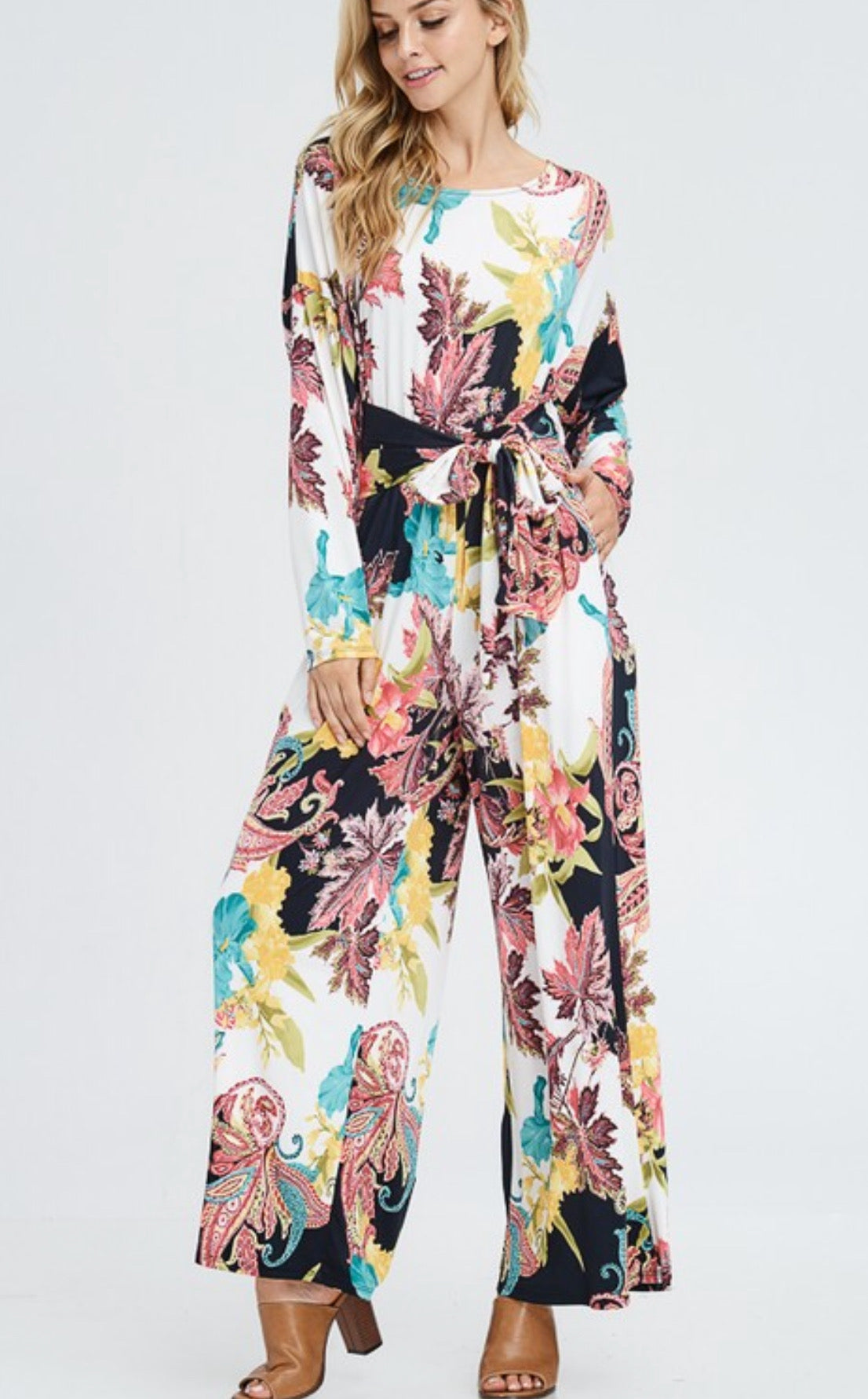 Floral Fall Loose Jumper - BRIDGET CUNNINGHAM