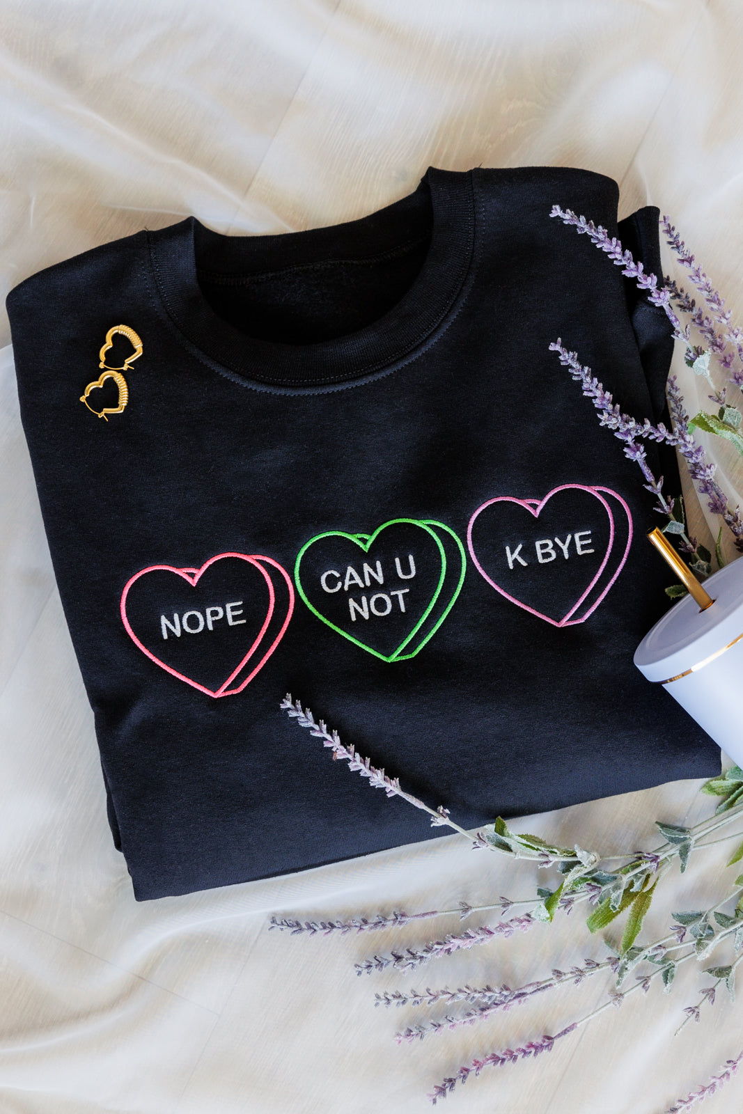 PREORDER: Snarky Valentine Embroidered Sweatshirt